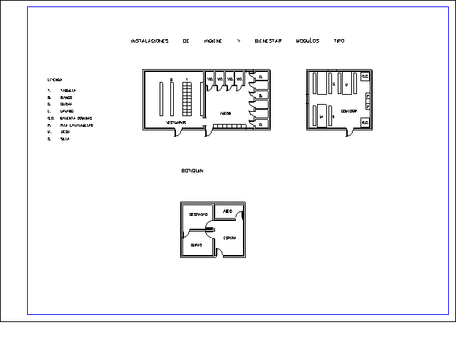 Caseta prefabricada GRAFICOS CAD SEGURIDAD